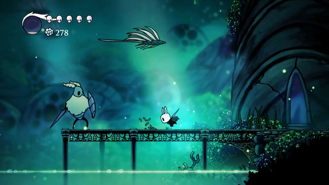 Cena do jogo Hollow Knight